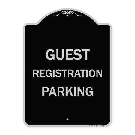 Guest Registration Parking Heavy-Gauge Aluminum Architectural Sign